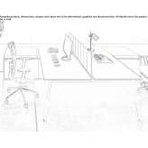 Multi-station desk with sound-absorbing screens Goerzig