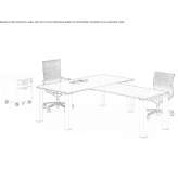 Sectional desk Mirsid