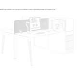 Multifunctional desk with shelves Boiro