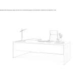 Fenix-NTM® rectangular desk with cable management system Zeist