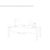 L-shaped executive desk Schwarza