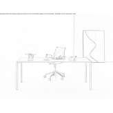 Rectangular office desk Maissau