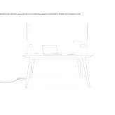 Rectangular work desk Prasco
