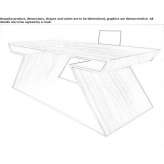 Rectangular wooden office desk Gorlago