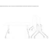 Fenix-NTM® rectangular desk with a tilting top Rabanos