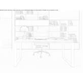 Wooden office desk Aubigny