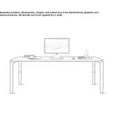 Rectangular office desk Marsberg