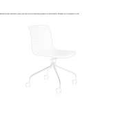 Upholstered office chair on trestles Alyth
