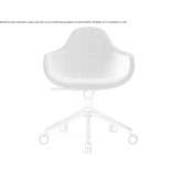 Fabric office chair with armrests and 5-arm base Budeasa