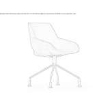 Fabric chair with armrests Mairano