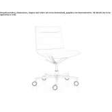 Leather office chair with 5-star base and fire-resistant padding Siligo