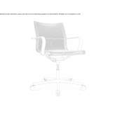 Swivel mesh office chair with armrests Avrameni