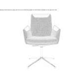 Office chair with armrests and a 4-star base Anamoros