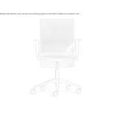 Height adjustable office chair with 5-arm base Spangen