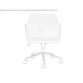 Fabric office chair on wheels Aracuai