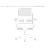 Upholstered office chair with height adjustment and headrest Lobios