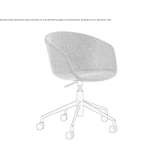 Swivel, upholstered chair with height adjustment Belcesti