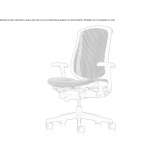 Office chair on wheels with a base with 5 arms Onhaye