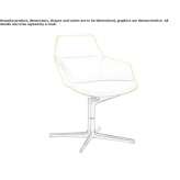Swivel office chair with armrests and 4-Spoke base Sabalito