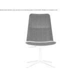 Height-adjustable swivel chair with 4-star base Kukow