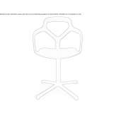 Technopolymer swivel chair with 4-star base Konak