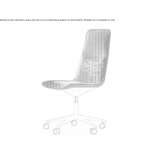 Swivel office chair with a 5-star base Kukow