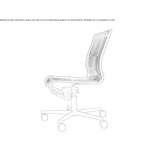 Height-adjustable swivel office chair with wheels Citov