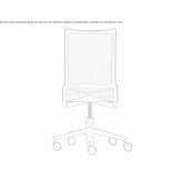 Height-adjustable swivel office chair with wheels Nisipari