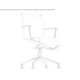 Swivel mesh office chair with armrests Nisipari
