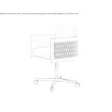 Leather office chair with height adjustment and wheels Raciazek