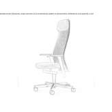 Swivel executive chair with headrest Sheldon
