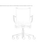 Swivel office chair with height adjustment and armrests Nisipari