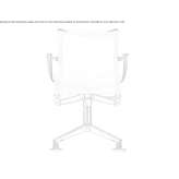 Swivel office chair with armrests Nisipari