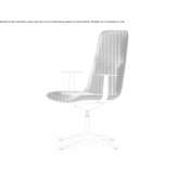 Height-adjustable swivel chair with 4-star base Kukow