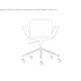 Office chair on wheels Pozuelo