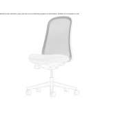 Ergonomiczne obrotowe krzesło biurowe na kółkach Marquain