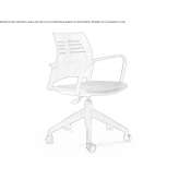 Height adjustable office chair with wheels Cerritos