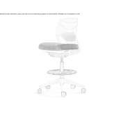 Swivel office chair on wheels with a base with 5 arms Gorno