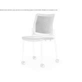Upholstered office chair on wheels Sepahua
