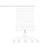 Height-adjustable swivel office chair with wheels Nisipari