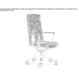 Office chair with medium backrest and height adjustment Hopton