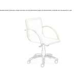Leather office chair with height adjustment and armrests Runovic