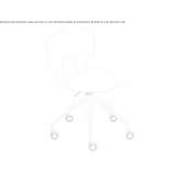 Swivel chair with height adjustment and wheels Zagra