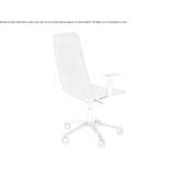 Swivel chair with height adjustment and armrests Kukow