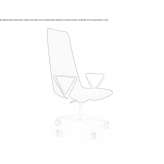 Swivel chair with high backrest and armrests Kukow