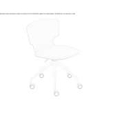 Swivel chair with height adjustment and wheels Zagra