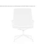 Swivel office chair with armrests and 4-Spoke base Culver