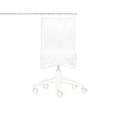 Swivel mesh office chair with height adjustment and wheels Nisipari