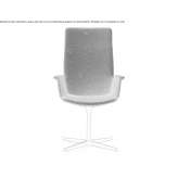 Fabric office chair with armrests and 4-arm base Boekel