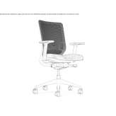 Ergonomic office chair with mesh backrest Blaye